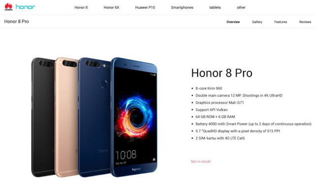 مراجعة هاتف Honor 8 Pro المواصفاتة+ السعر