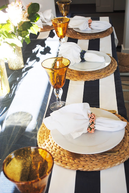 Navy Gold whtie and gold tablescape, birthday dinner, birthday dinner 