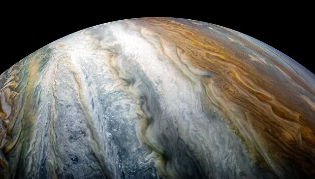 NASA showed the cloud belt of Jupiter