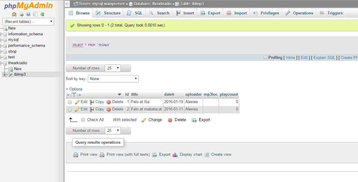 Artifactors: Using AppML to PHP & MySQL