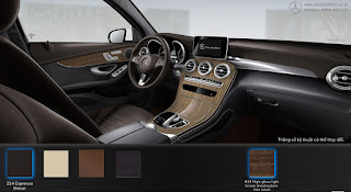 Nội thất Mercedes GLC 250 4MATIC 2016 màu Nâu Espresso 224