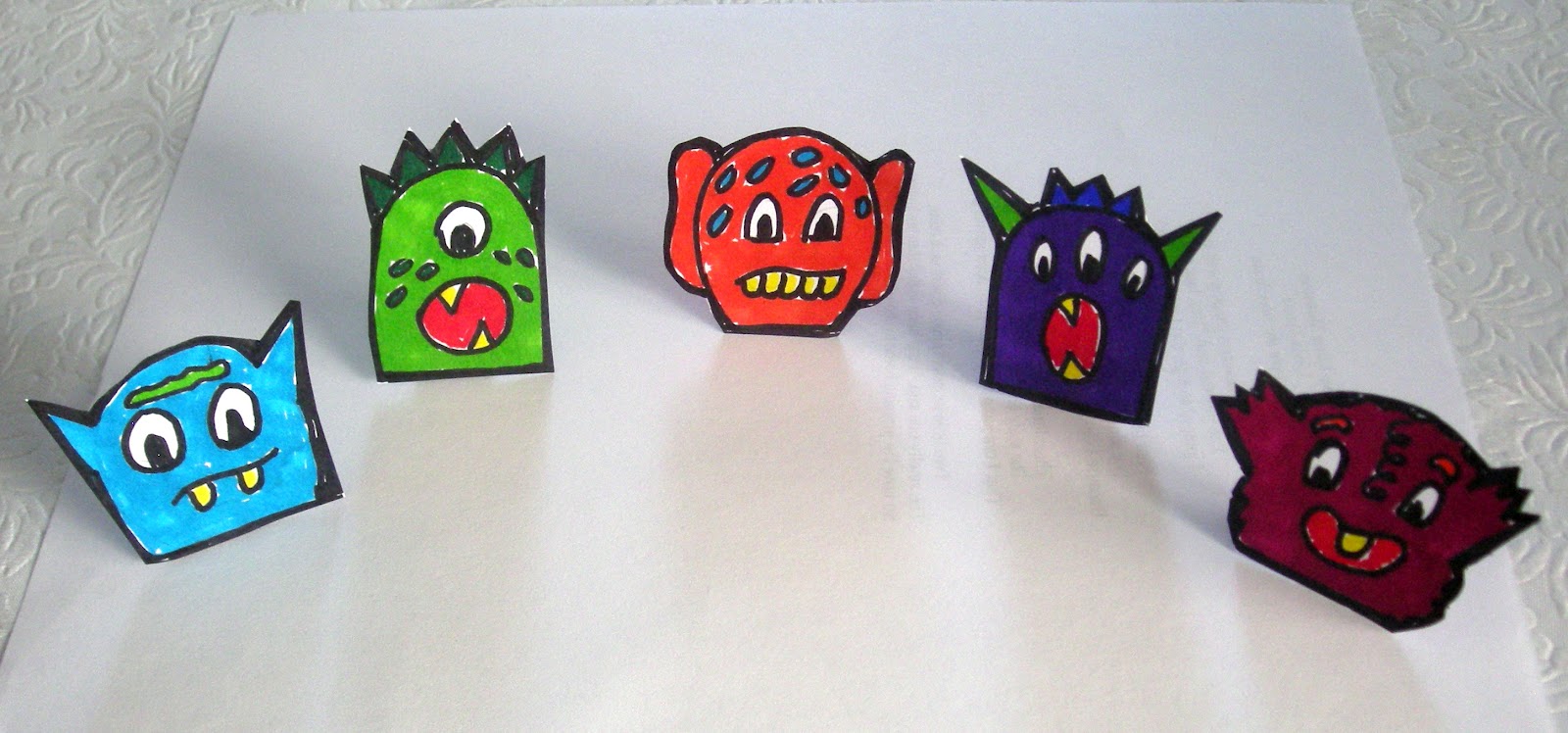 Notes from the Story Room Five Little Monsters Finger