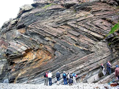 The Chevron folds, North Cornwall, United Kingdom