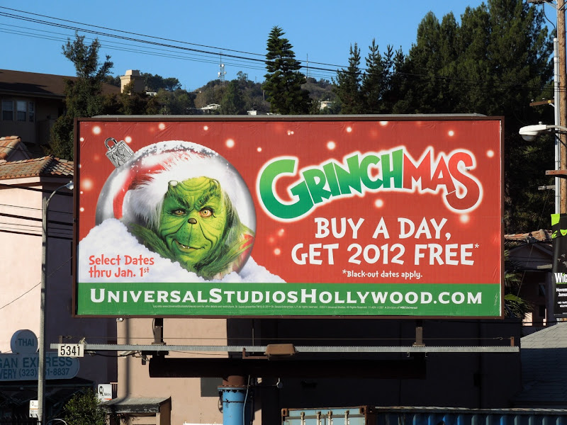 Universal Studios Grinchmas billboard