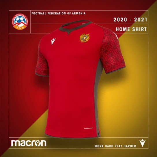 アルメニア代表 2020-21 ユニフォーム-ホーム
