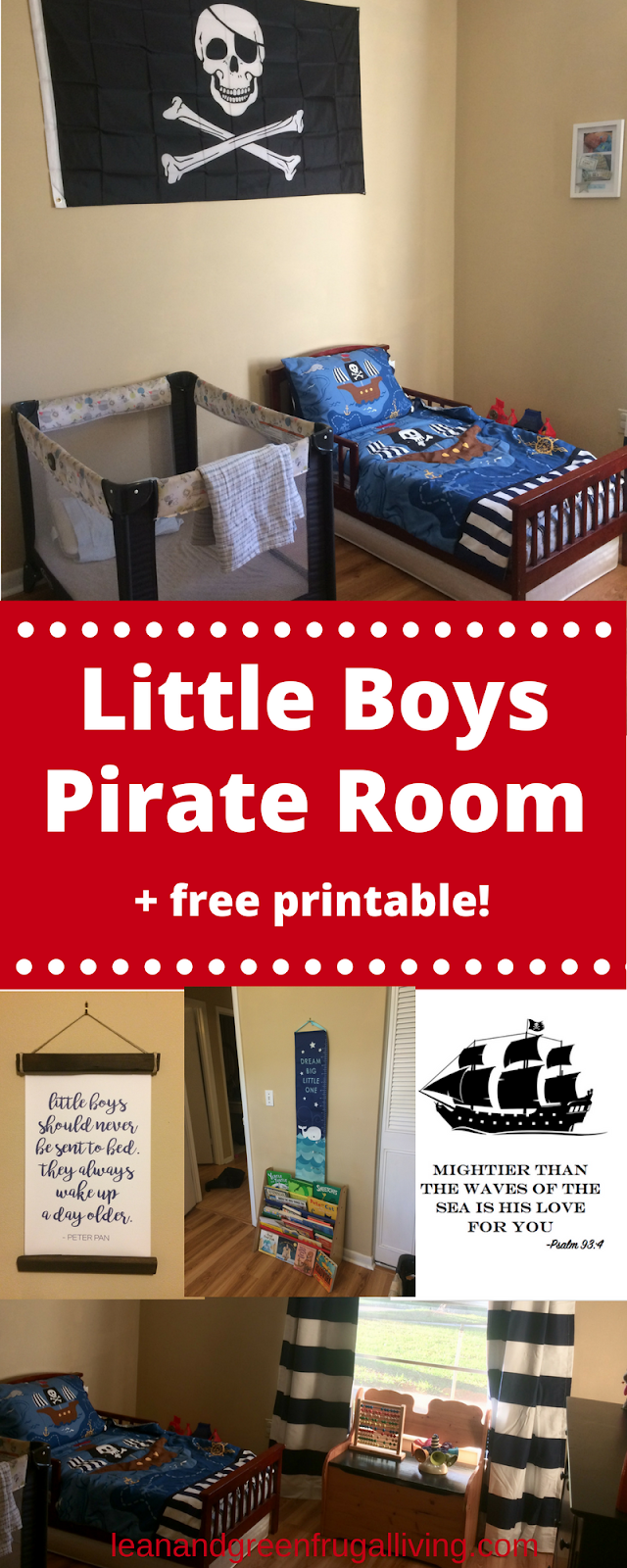Boys’ Pirate Room Reveal! + FREE PRINTABLE