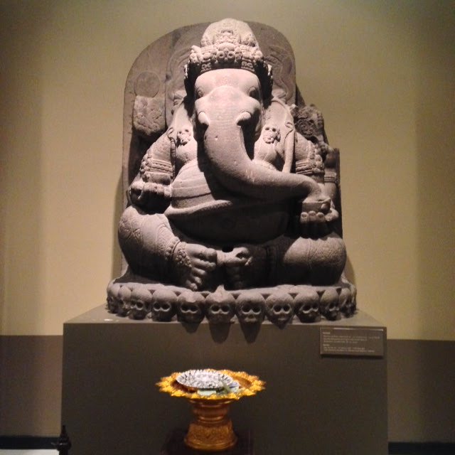 ganesh ancient statue of god ganesh at Bangkok National Museum