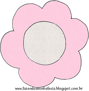 Pink, Lilac and Grey: Free Printable Invitations. Pink, Lilac and Grey Flower invitation.