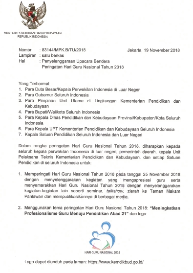 Surat Buat Hari Guru Nasional Surat Buat Hari Guru Nasional
