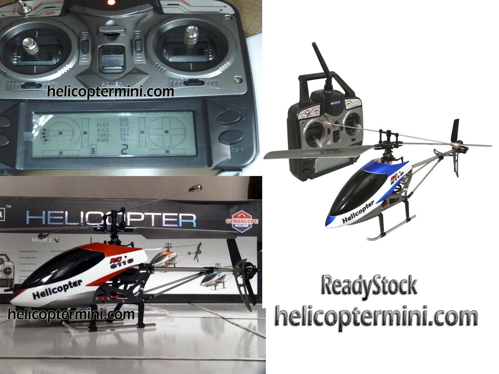 Mainan Remote Kontrol Helicopter Mini Double Horse DH9116 4CH Rc