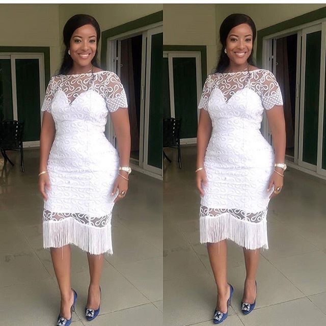Wow . This Is Lovely White Lace Aso Ebi Styles - DeZango