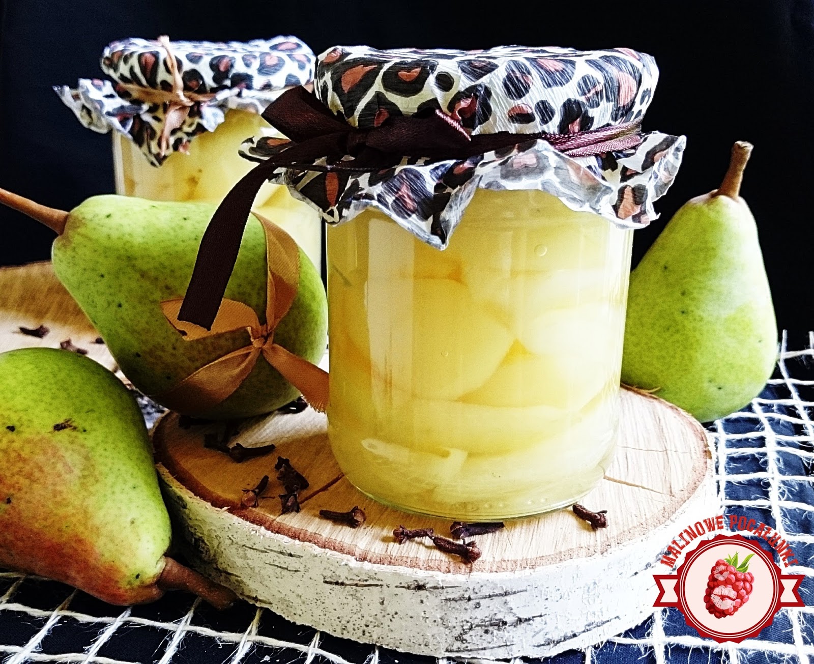 Malinowe Pocałunki Gruszki w occie na słodko