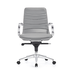 Marie Gray Leather Office Chair Marie Gray Leather Office Chair
