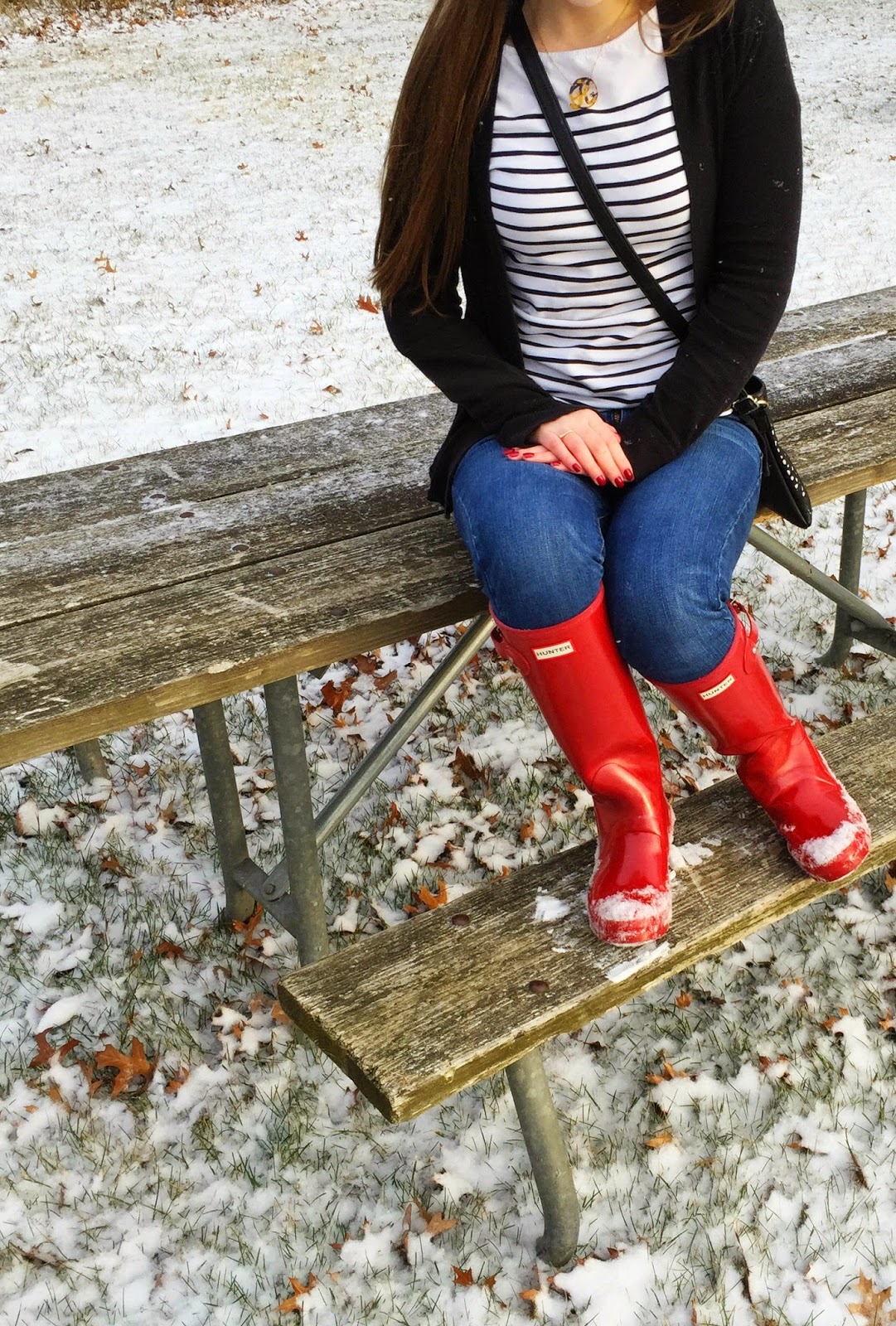 How to Style Hunter Boots + Review - The Trendy Chick