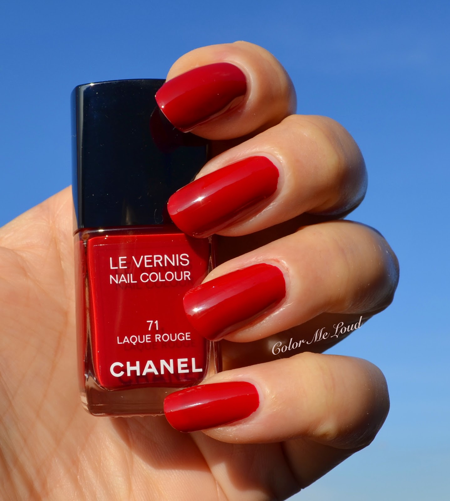 Chanel Le Vernis #38 Rouge Flamboyant, #71 Laque Rouge, #19 Rouge No 19 for Les Rouges Collection, Review, Swatch & Comparison | Color Me