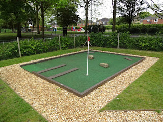 Crazy Golf course at Eaton Park in Norwich