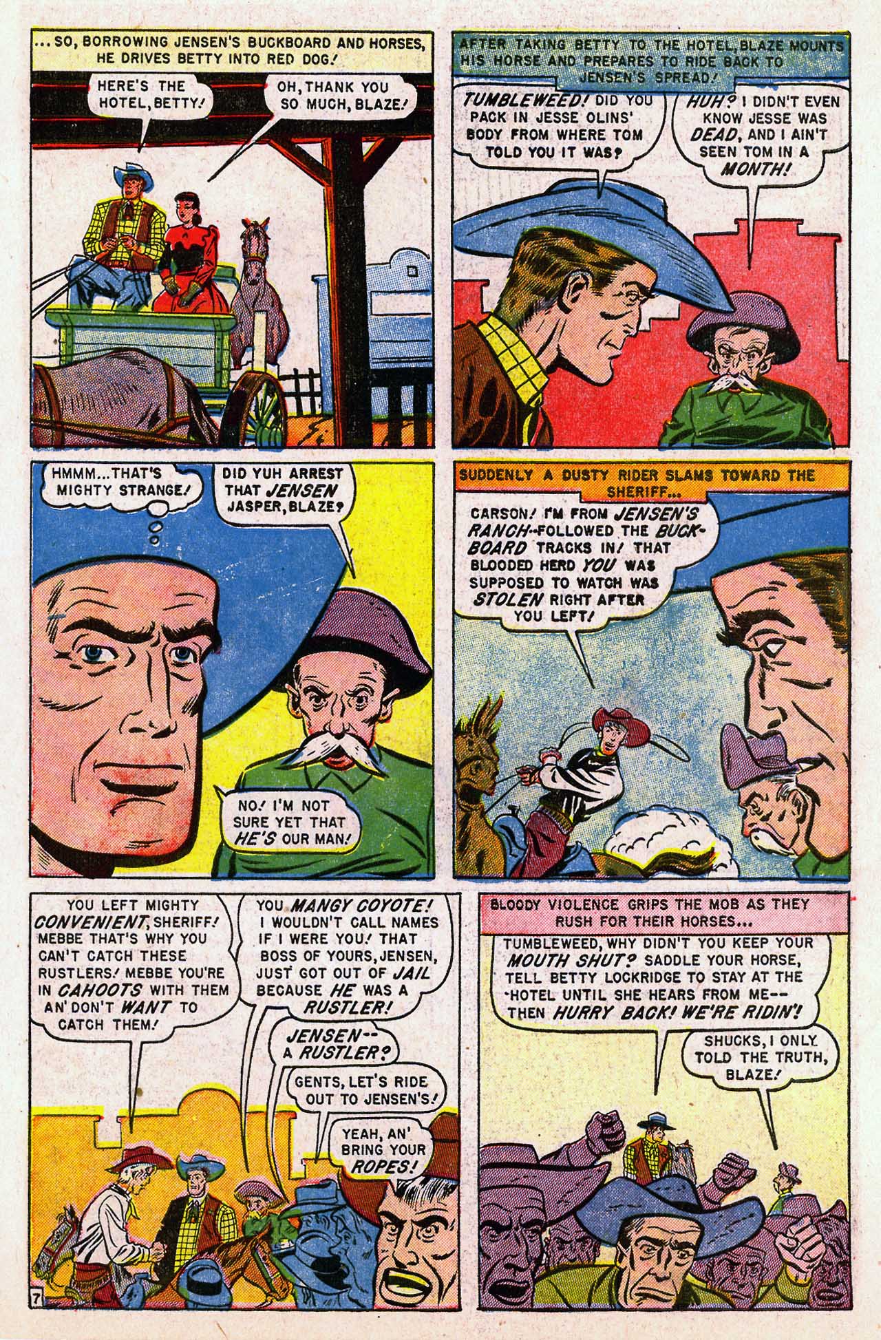 Read online Blaze Carson comic -  Issue #5 - 9
