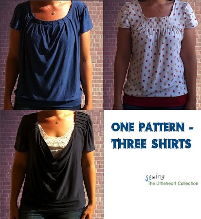 Sewing The Littleheart Collection: One Pattern - Three Shirts