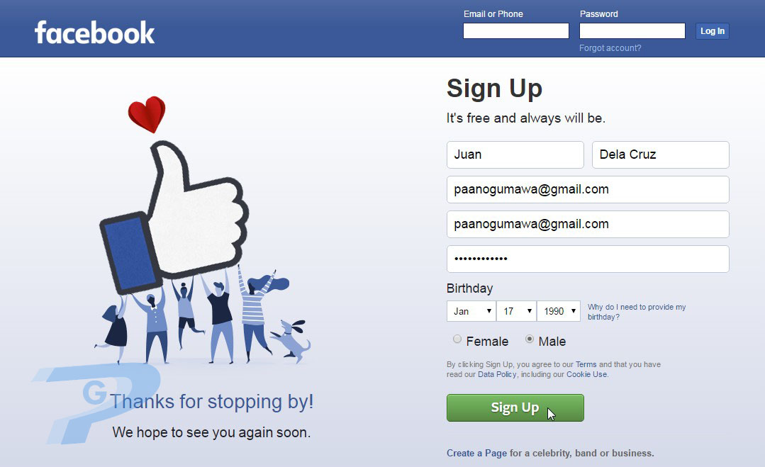 Paano gumawa ng Facebook Account? Paano Gumawa