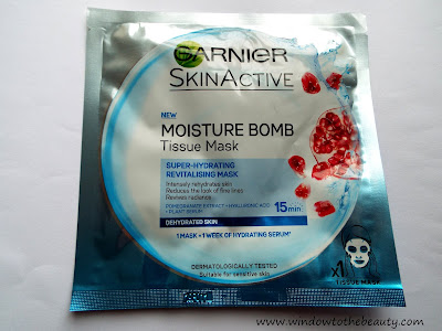 Garnier Moisture Bomb Tissue Mask  review