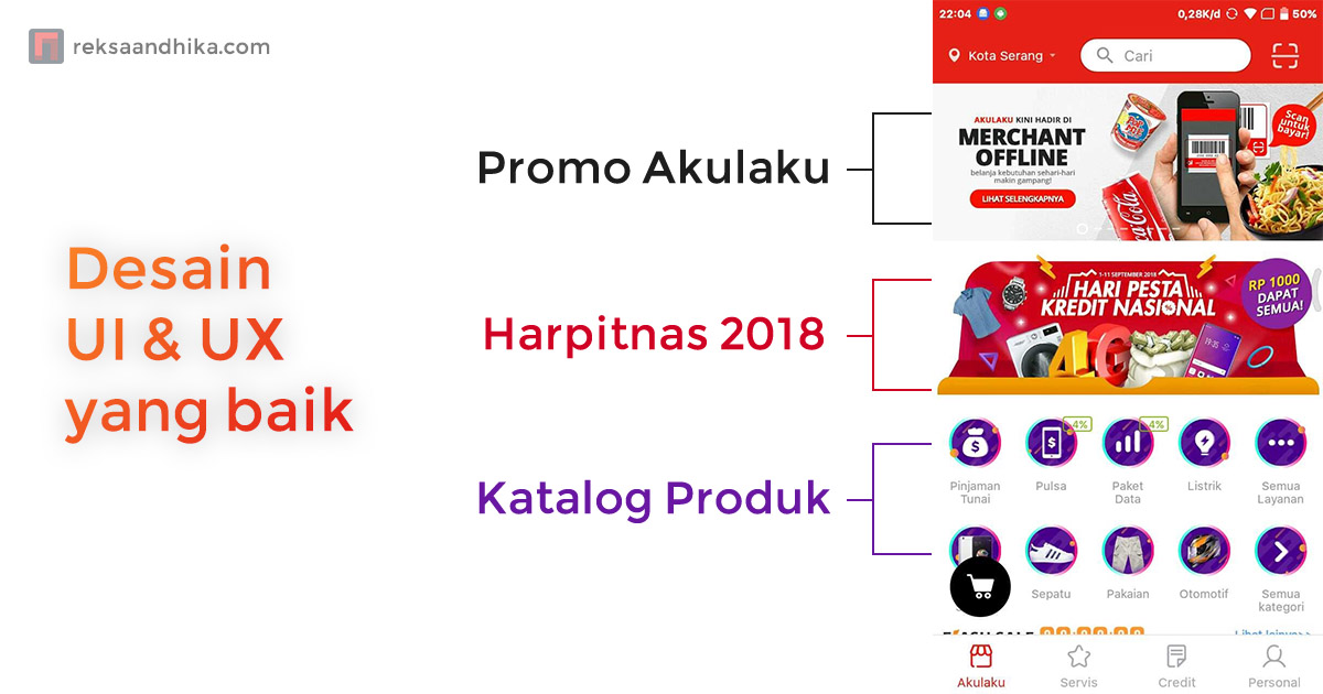 Desain UI & UX yang baik Desain UI & UX yang baik