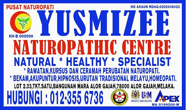 pusat naturopati yusmizee, yusmizee naturopathic centre, rawatan resdung, alamat