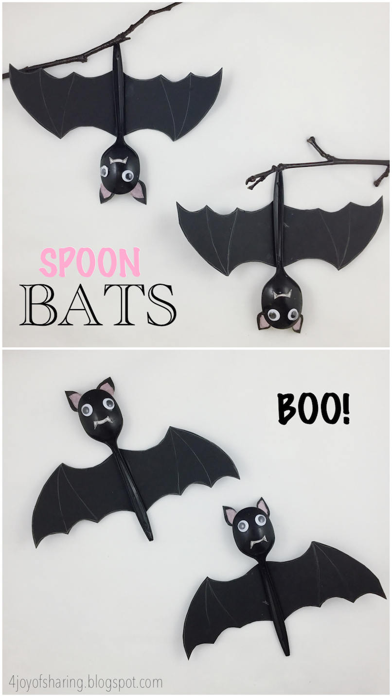 Bat Craft, Halloween Craft, Kids Craft, Easy Craft, Preschool Craft, School Craft, Daycare craft, homeschool activity, kids activities, kbnmoms, spooky craft, spoon craft