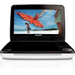   Philips PD9000/37 9-Inch LCD Portable DVD Player with 5 Hour Battery, White