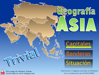 TRIVIAL ASIA: CAPITALES, BANDERAS Y SITUACIÓN