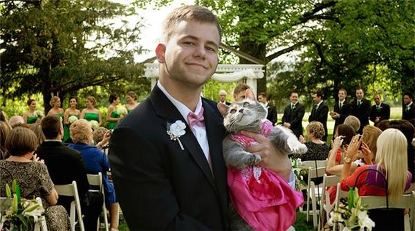 Nam sinh này dắt mèo cưng đi Prom