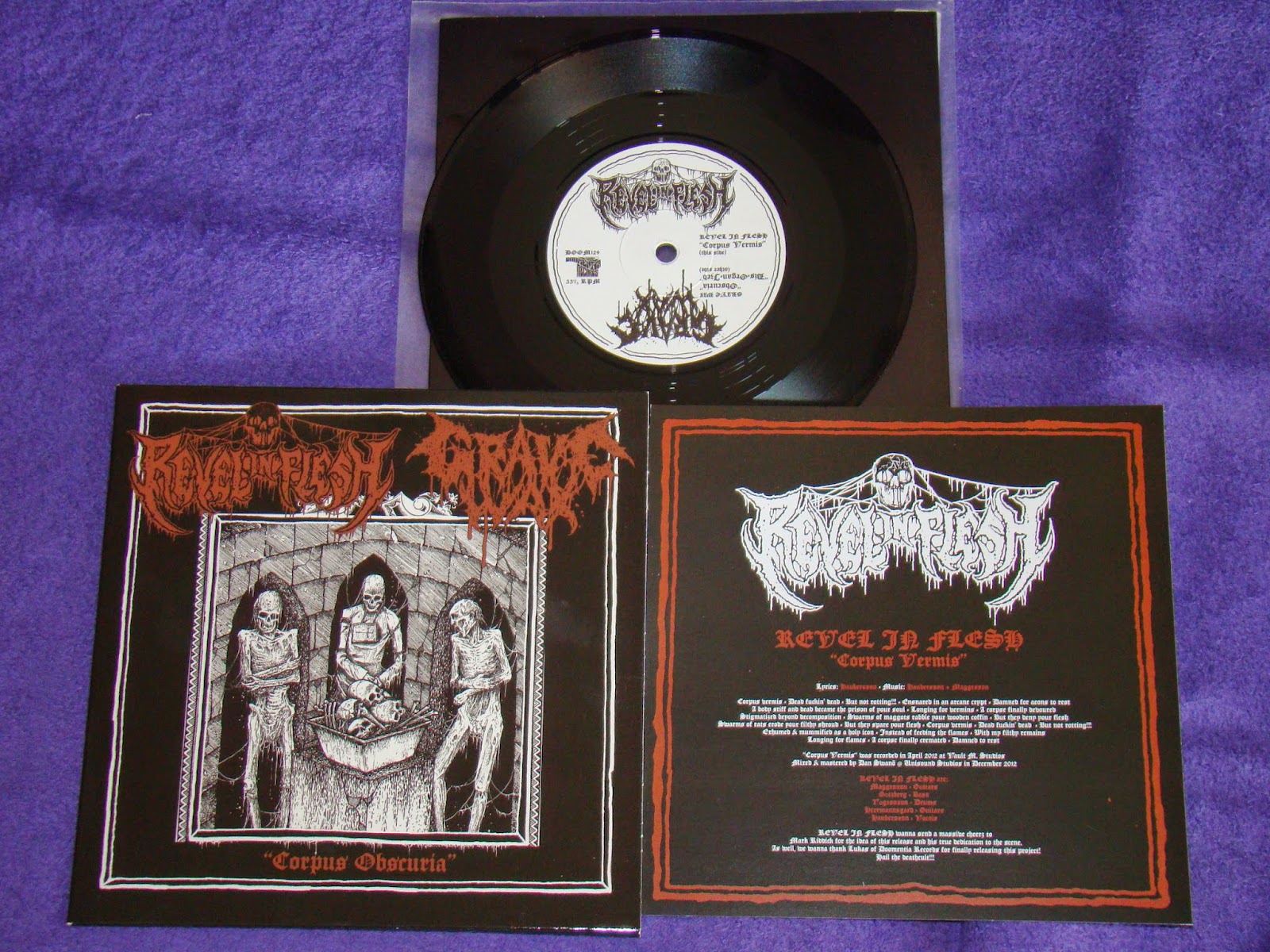 PANZERFAUST zine Revel in Flesh / Grave Wax Corpus Obscuria