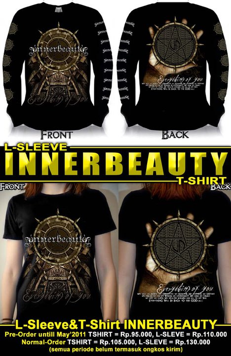 New T-Shirt + L-Sleef Innerbeauty Indonesian gothic metal band