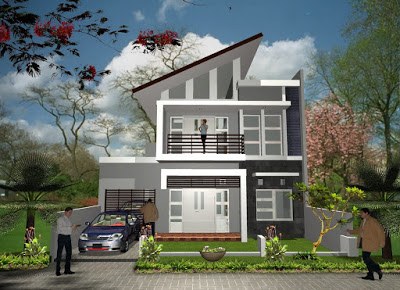 60 Desain Rumah Minimalis 2 Lantai Tipe 36