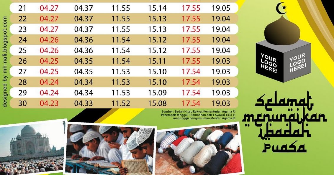 Jadwal Puasa dan Imsakiyah 1435 2014  SalahLangkah.com