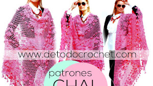 Chal Crochet Boho / Patrones