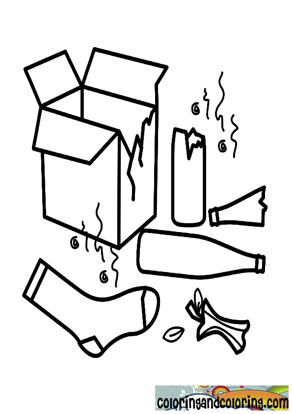 garbage coloring pages to print - photo #42