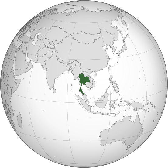 Letak negara Thailand, ringkasan singkat