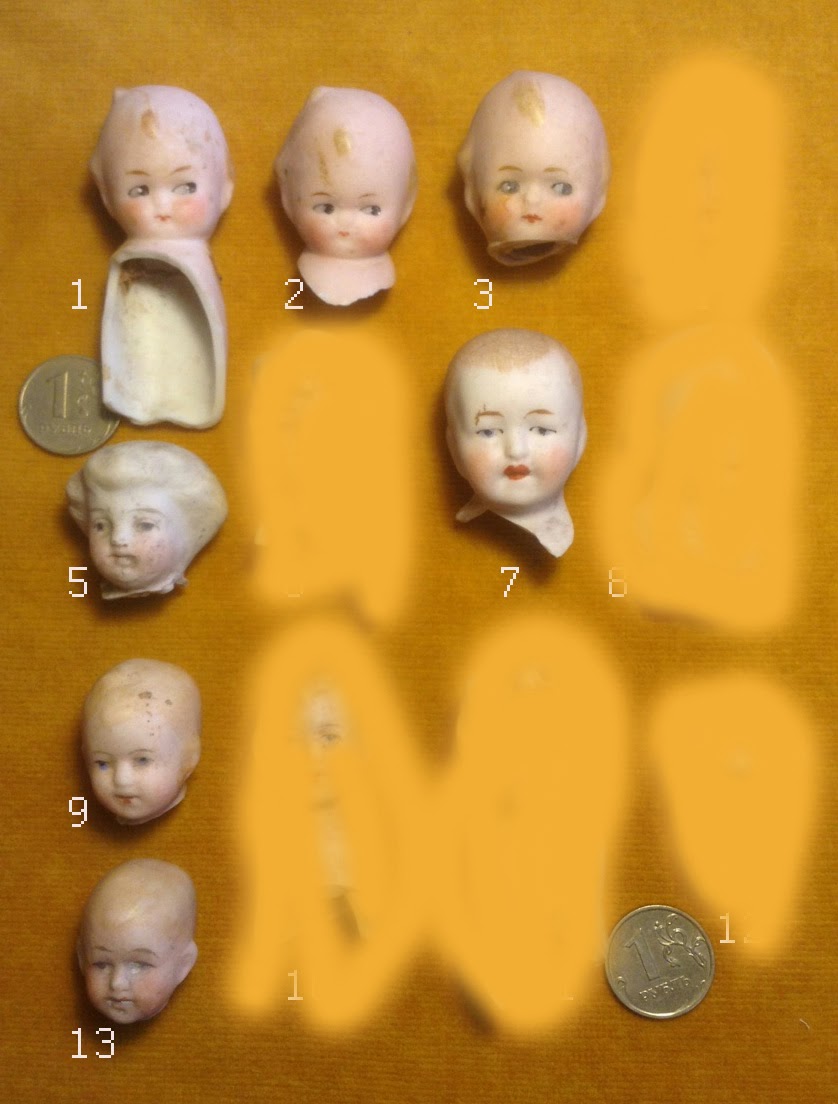 головки куколок. куклы 1960-1970 годов с каменными головами. деревянные маленькие головы для кукол. головки куколок папье. головки куколок.