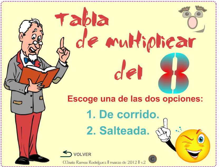 aprendemosentretenidos TABLA DEL 8