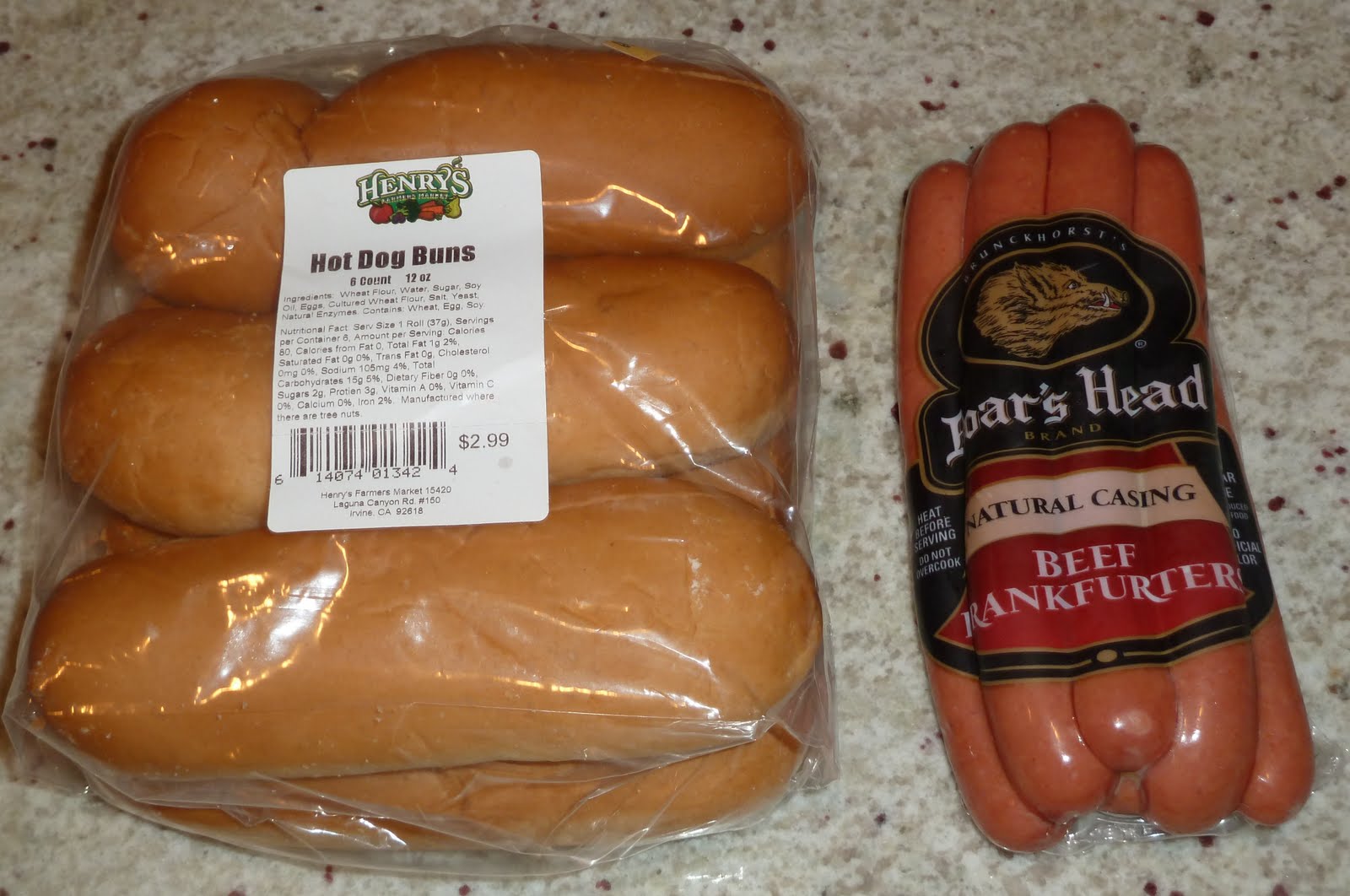 Hot Dog Brand 1 Boars Head Beef (Natural Casing) Grill Thrill