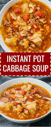 instant cabbage pot soup beef pressure cooker low