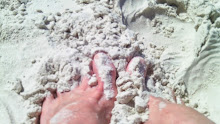 The best feeling - feet in the sand