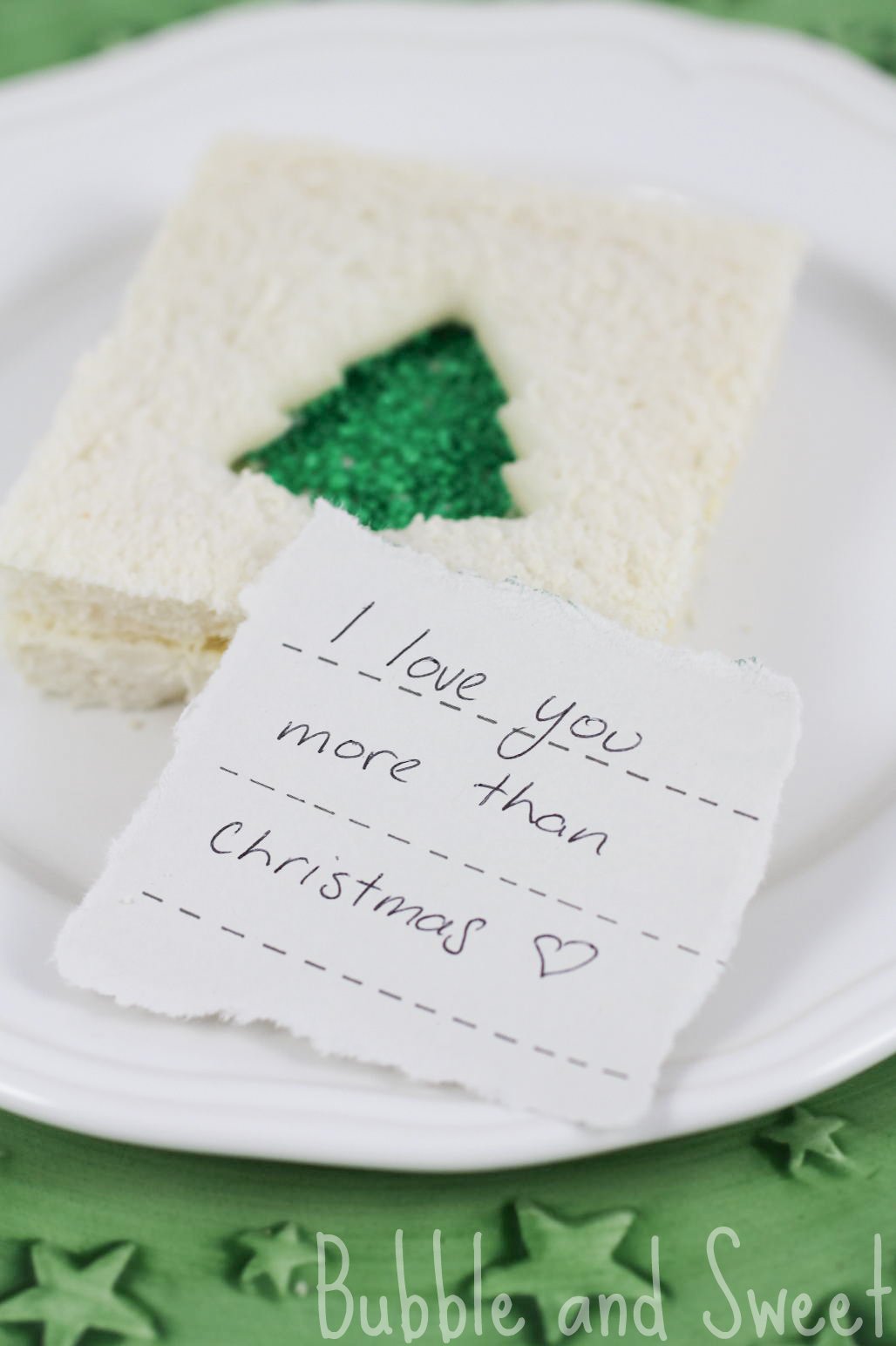 I love you more than Christmas kids lunch treats
