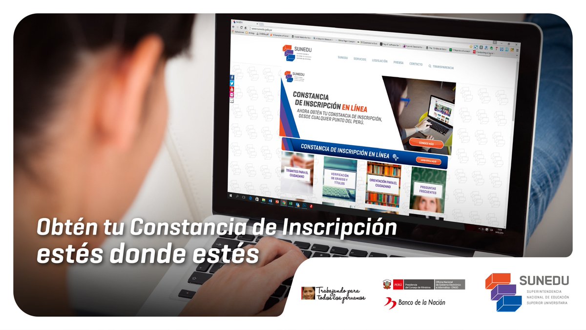 SUNEDU: Sepa cómo obtener Constancias de Inscripción de Grados y Títulos en Internet - www.sunedu.gob.pe SUNEDU: Sepa cómo obtener Constancias de Inscripción de Grados y Títulos en Internet - www.sunedu.gob.pe