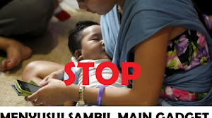 Ibu-ibu wajib baca! Stop menyusui sambil main gadget. Ini Bahayanya terhadap bayi kita.