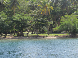 Island beach beside us