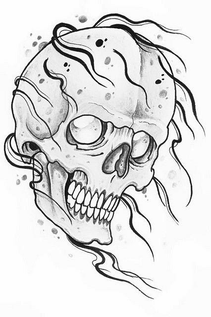 Tattoos Book: +2510 FREE Printable Tattoo Stencils: Skull tattoo stencils