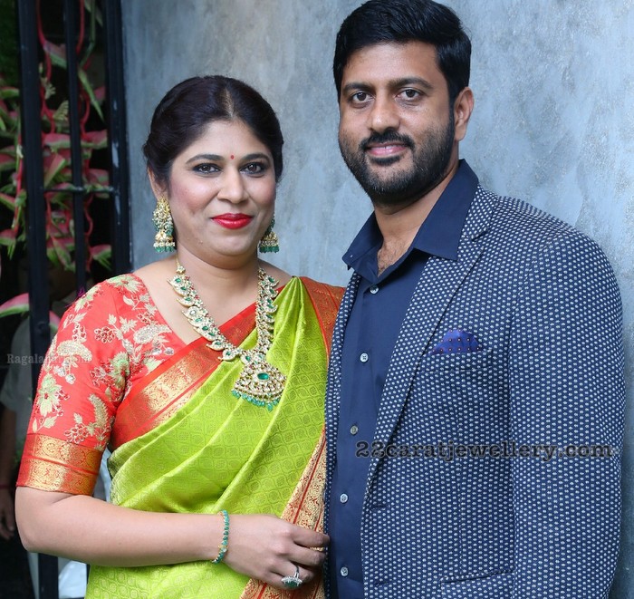 Swetha Reddy Kundan Emerald Mango Mala - Jewellery Designs