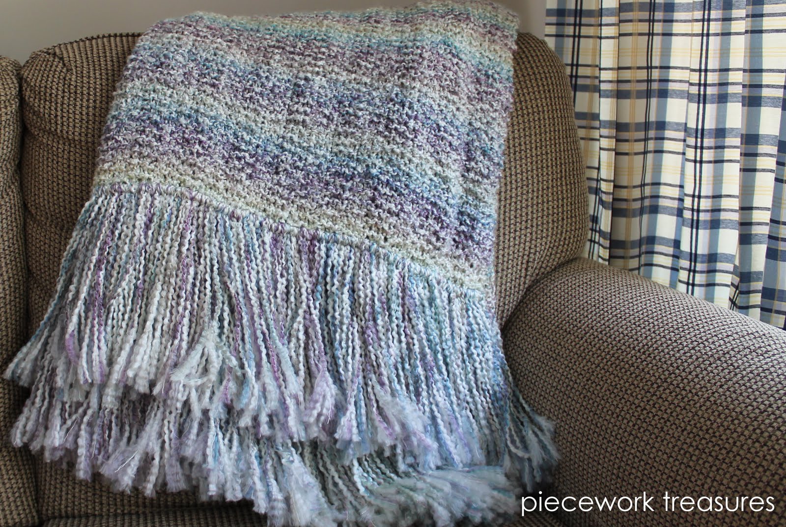 trinity stitch knit prayer shawl