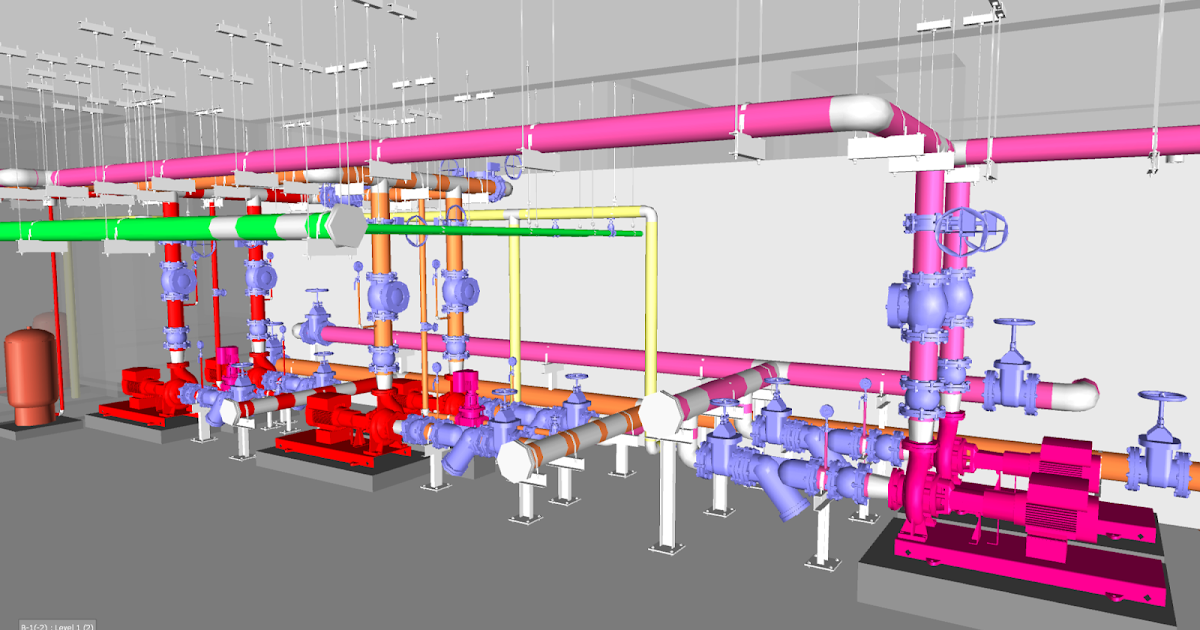 Fire Pump Room AutoCAD Drawings, dwg Layouts